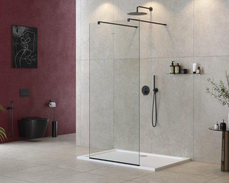 Душевая перегородка CEZARES LIBERTA-L-2-130-120-C-NERO