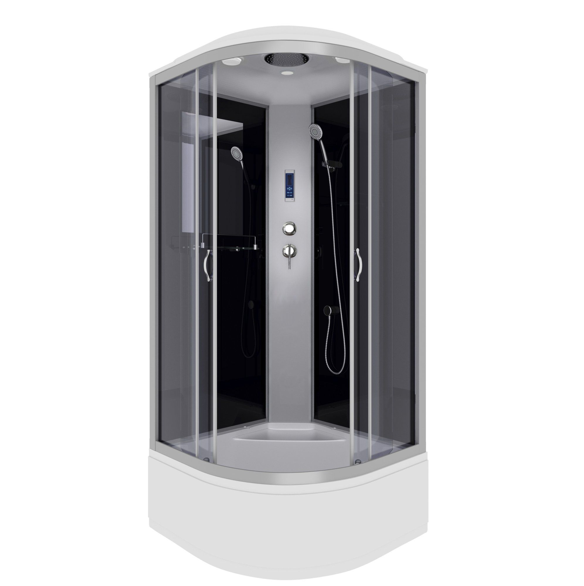 Душ.каб. NG-2508-14P (900х900х2150) высокий поддон(40см) стекло ТОНИРОВАННОЕ 4 места