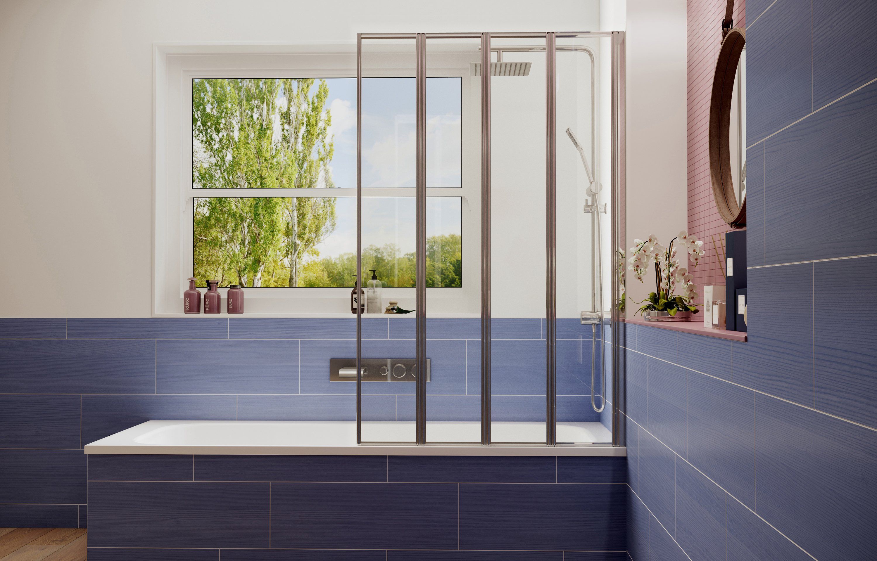 Шторка для ванны Ambassador Bath Screens 16041110R (900x1400), 1 место