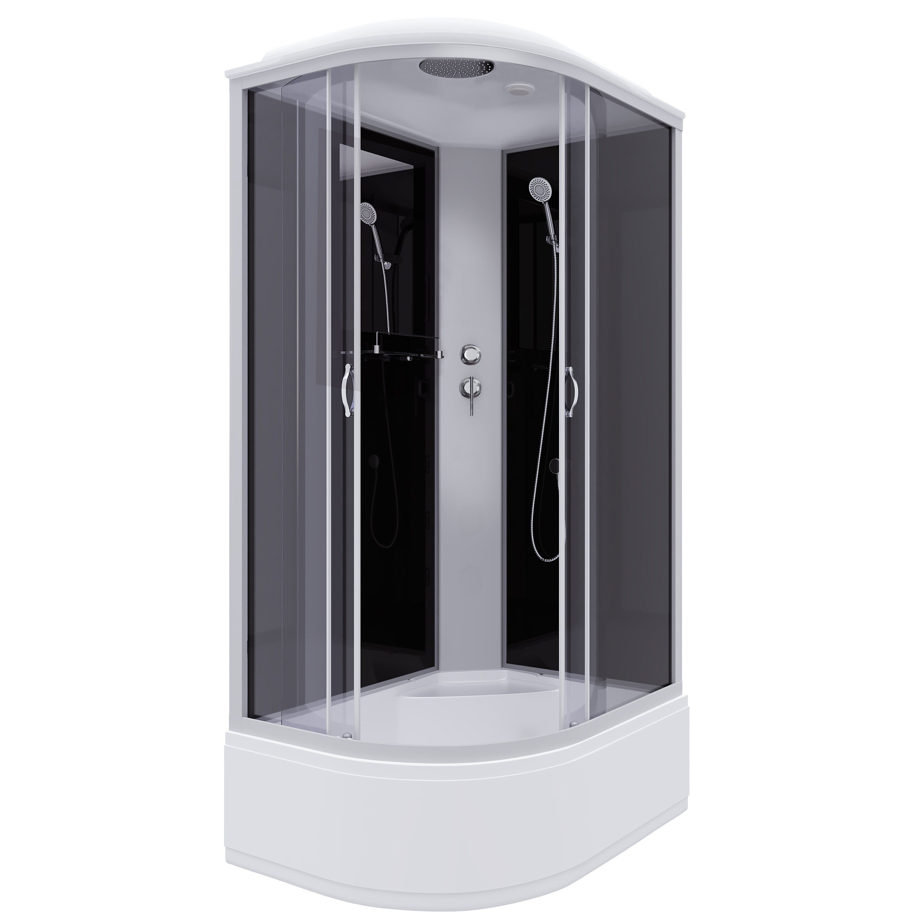 Душ.каб. NG-2510-14R (1200х800х2150) высокий поддон(40см) стекло ТОНИРОВАННОЕ 4 места