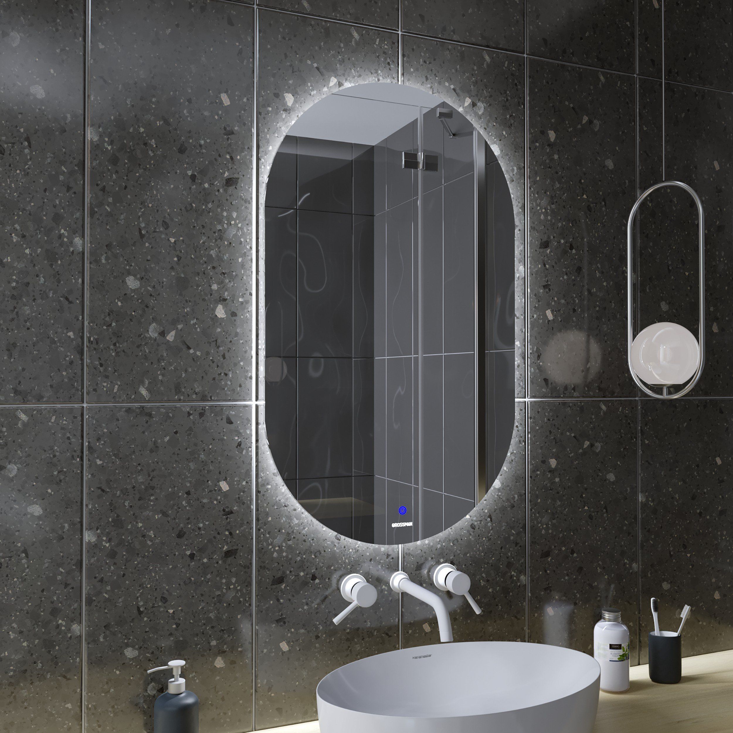 Зеркало NERO-промо (500*900*45) LED с сенсорным выключателем