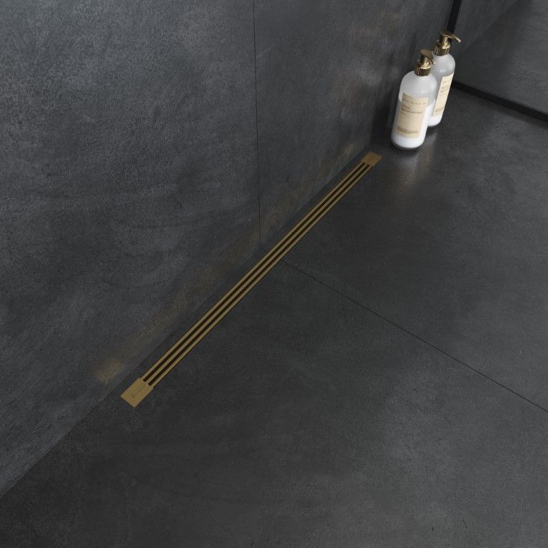 Душевой лоток B&T INFINITY 80см, нерж.сталь МАТ. ЗОЛОТО   DT 080 21 20 S11