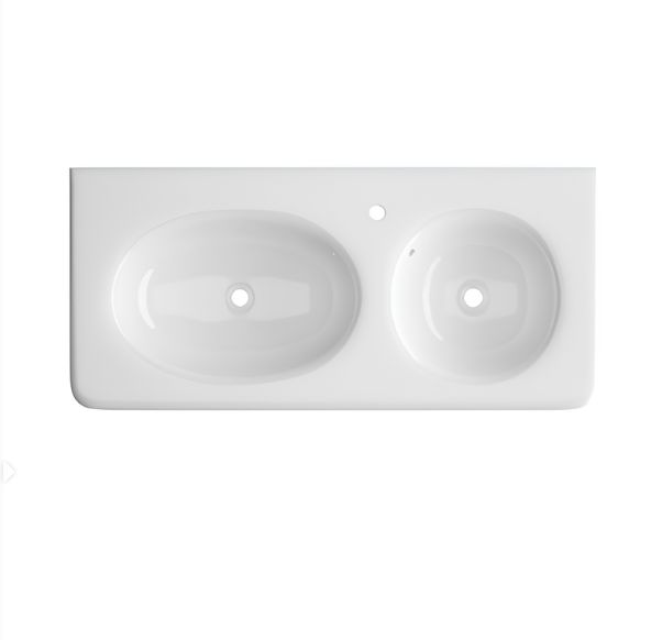 Раковина Double ARNO (1005х460х180) двойная накладная Ceruttispa