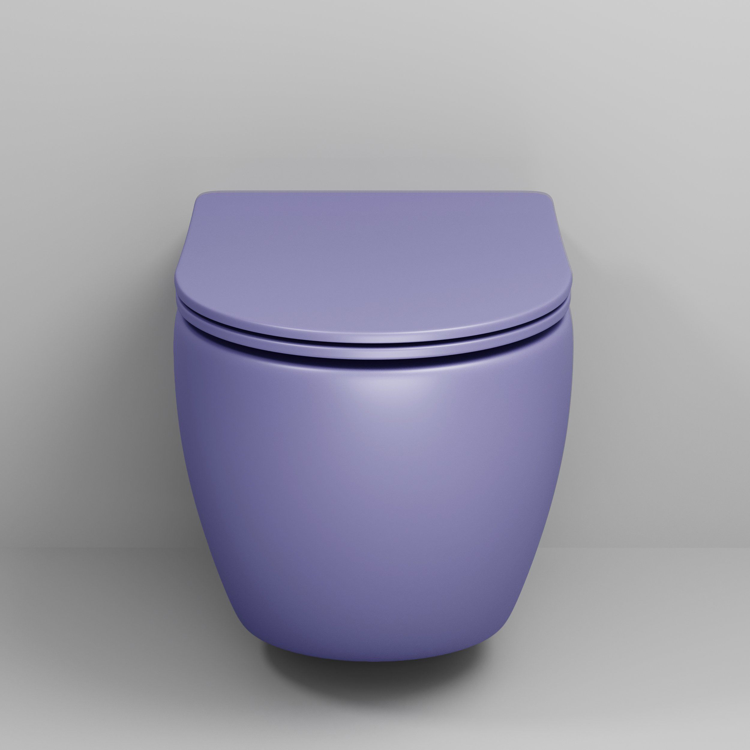 Унитаз GR-4411LIMS Color (550*365*395) ФИОЛЕТОВЫЙ МАТОВЫЙ подвесной БЕЗОБОДКОВЫЙ