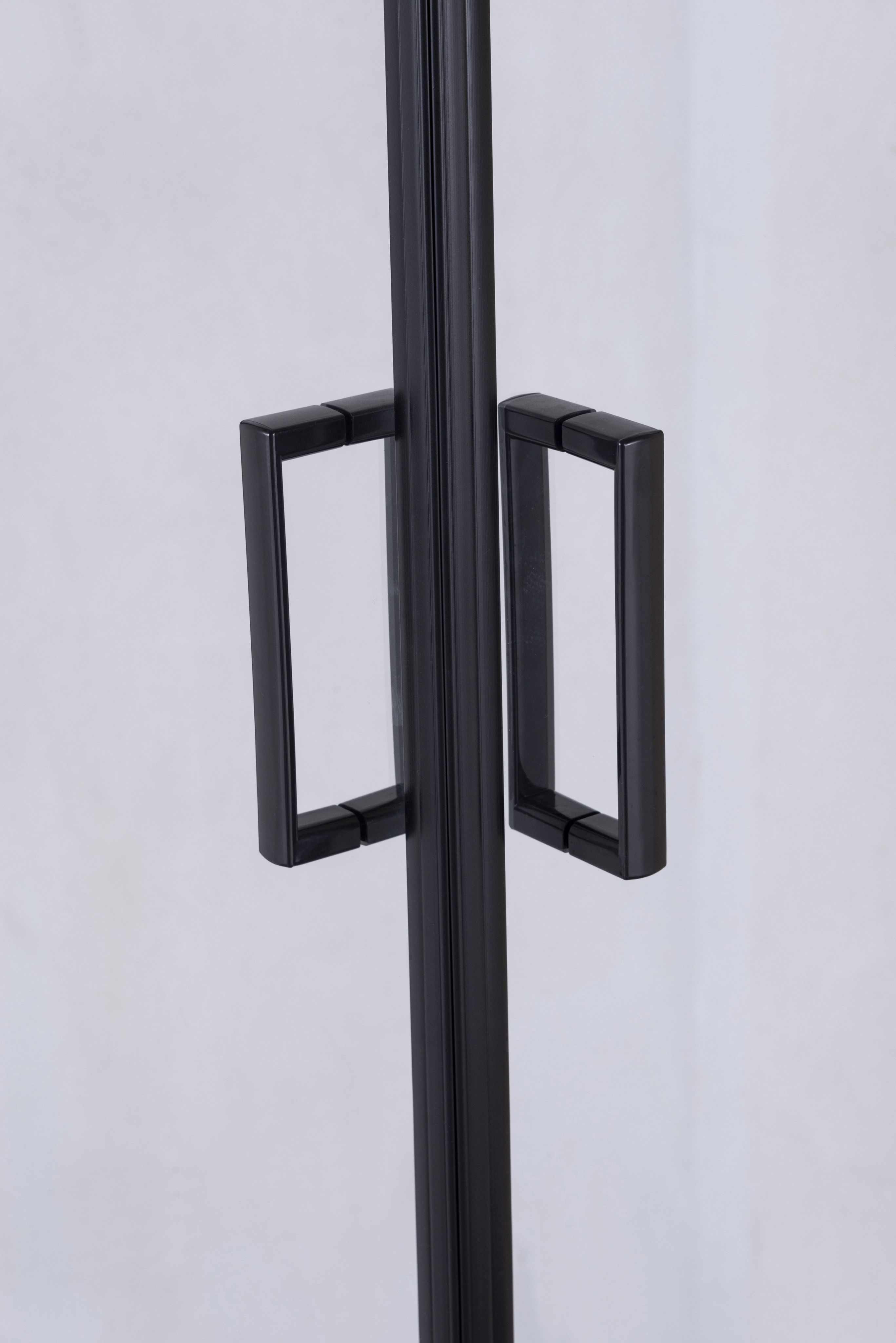 Душ.ограждение NG-6808-08 BLACK (90*90*195) квадрат, двери раздвижные, 1 место