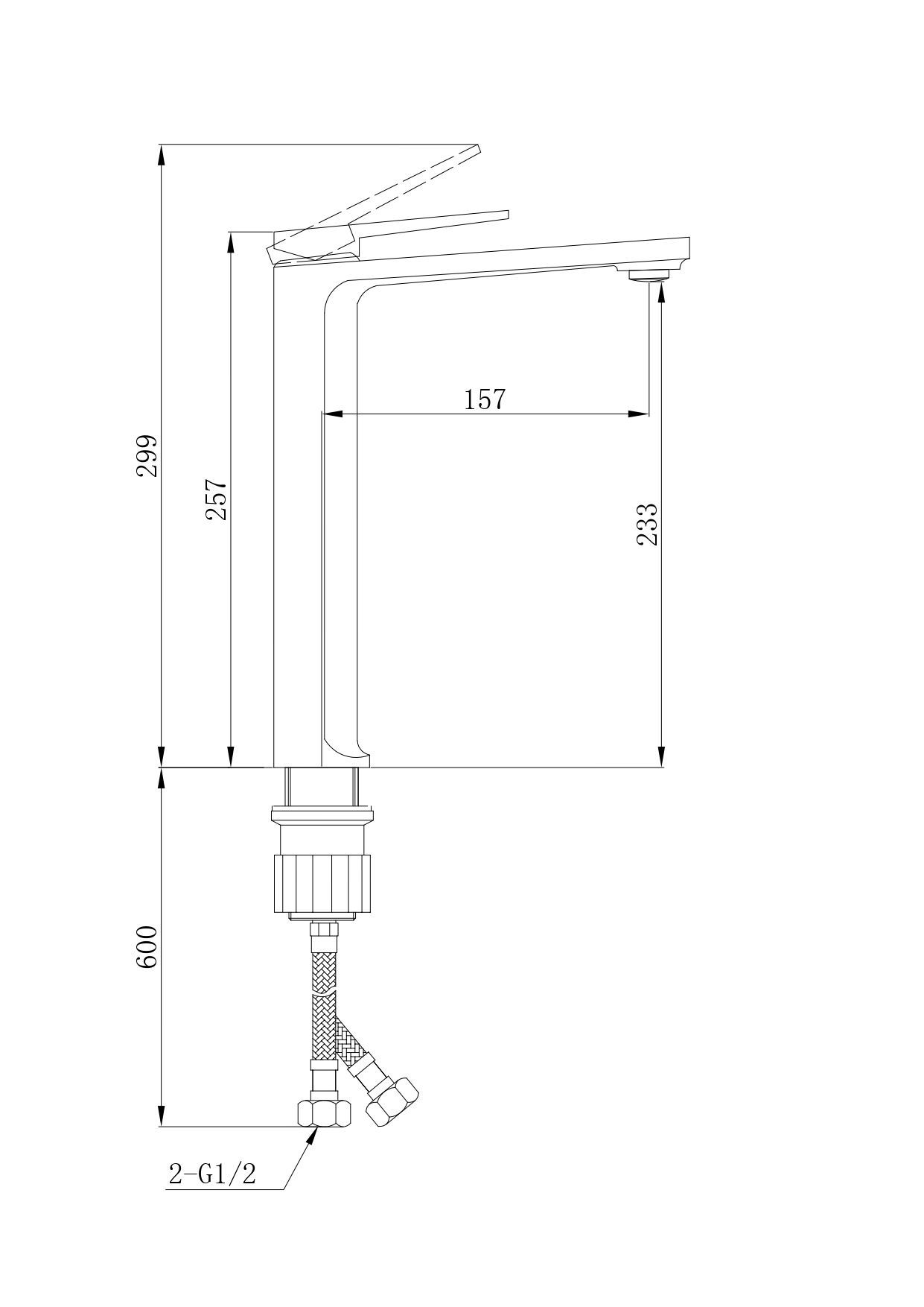 Смеситель VIVA XL для раковины, хром, высокий BOCH MANN BM9134