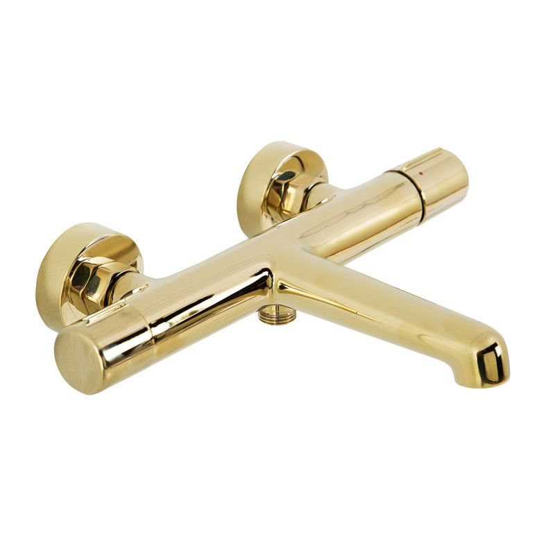 Смеситель для ванны и душа, золото Belbagno UNO-VASM-ORO