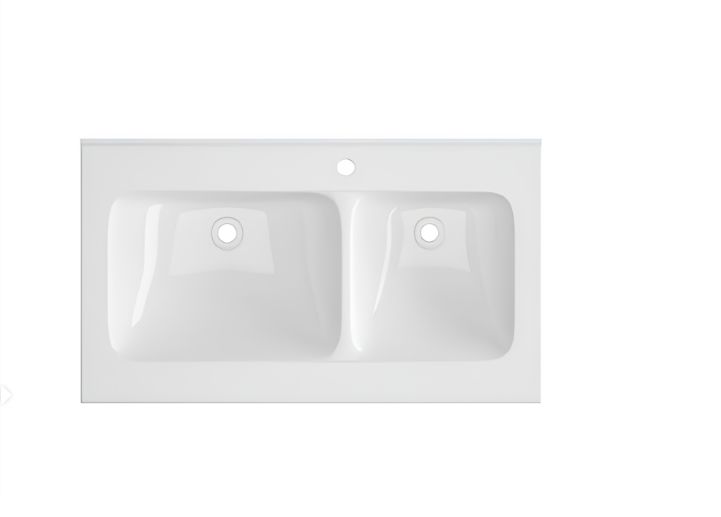 Раковина Double SANDRA (805х460х185) двойная накладная Ceruttispa