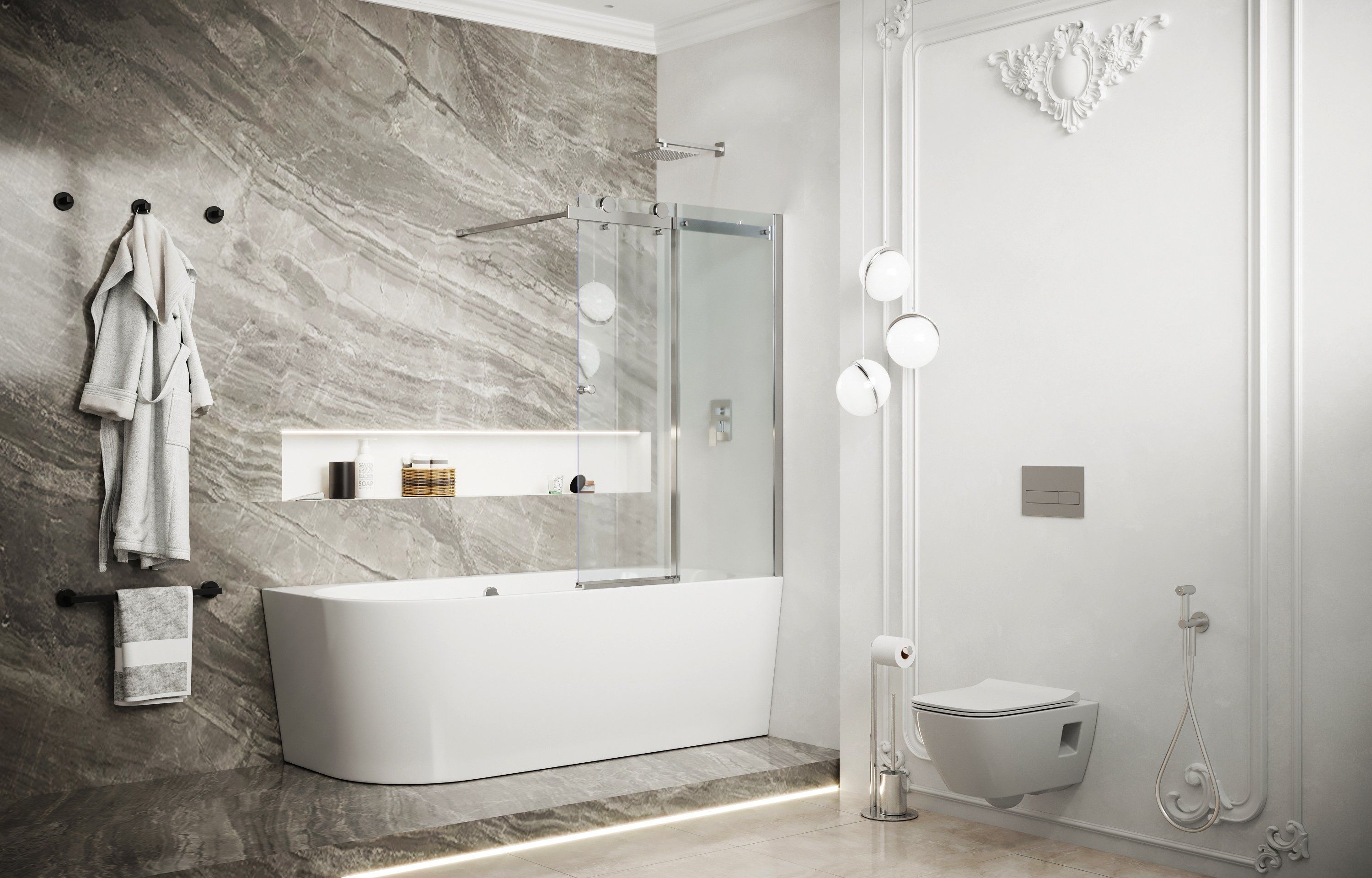 Шторка для ванны Ambassador Bath Screens 16041115 (1100x1400), 1 место