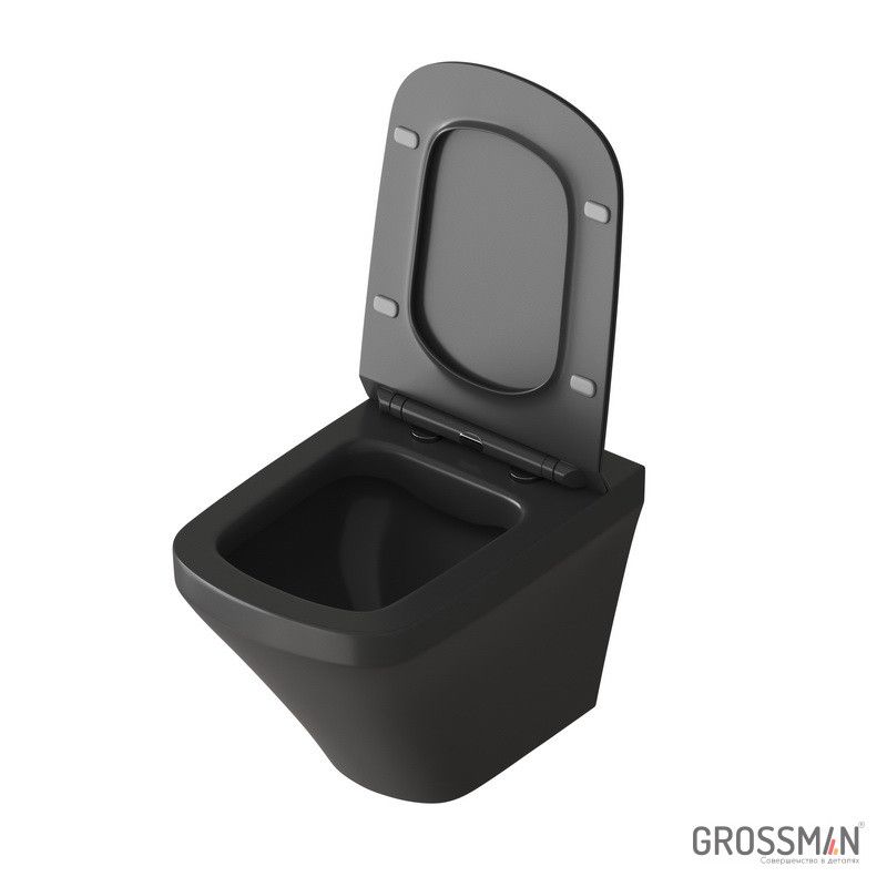 Унитаз подвесной Grossman GR-4440BMS Rimless чёрный