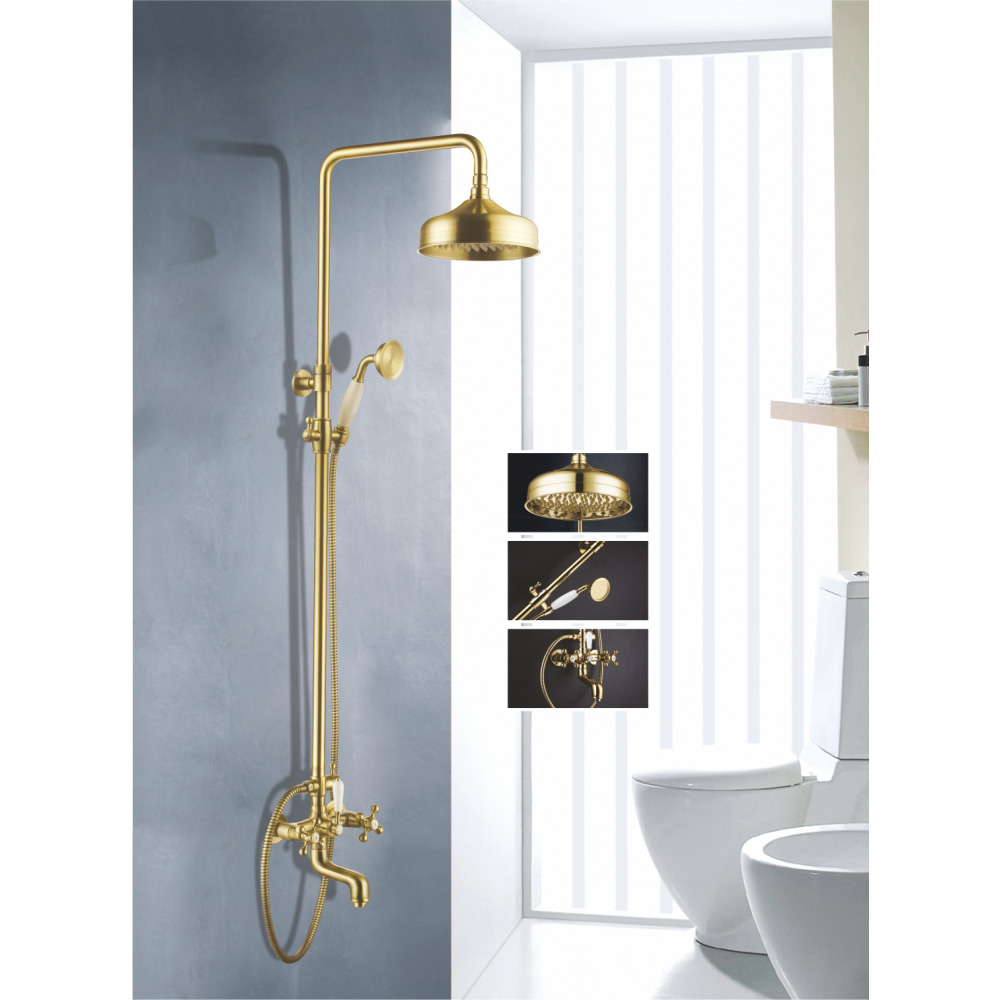 Душевая система GANZER KONSTANTIN GZ09061E (GZ25068E) золото
