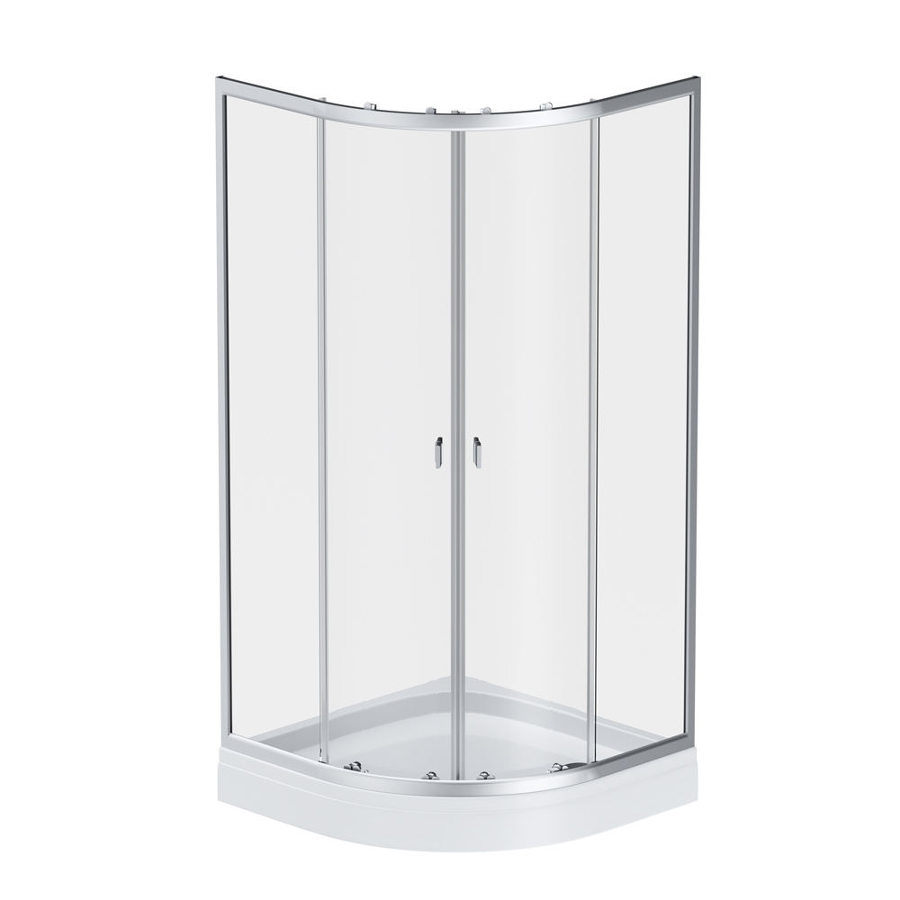 W88E-205-090MT64 X-Joy Twin Slide, Душевое ограждение c поддоном, 90x90, профиль мат хром