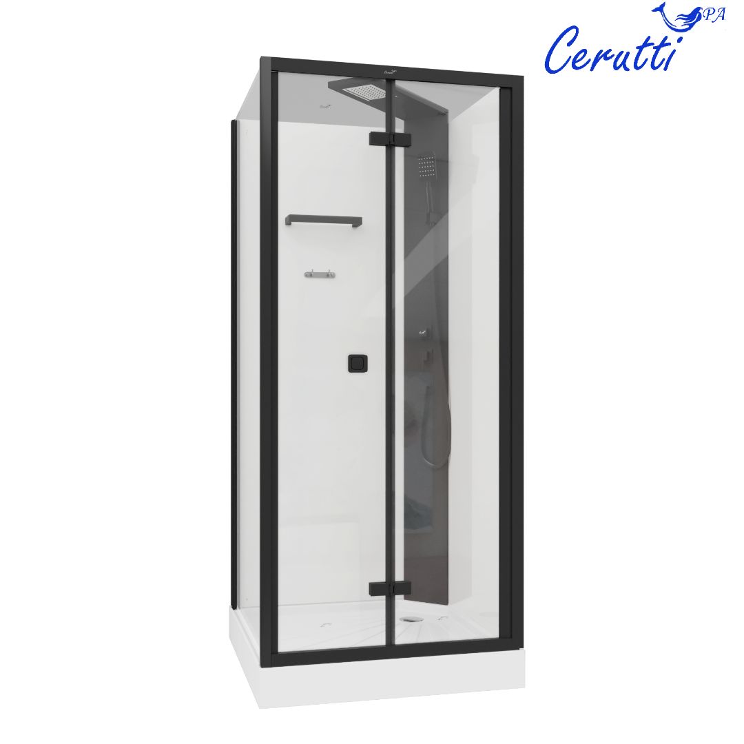 Кабина BELLA901B душевая без крыши Ceruttispa (90x90x215-225)