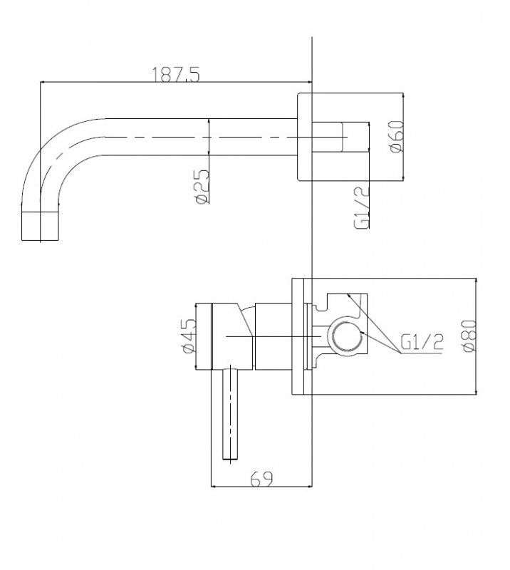 Смеситель для раковины Belbagno ETN-BLVM-2-IN