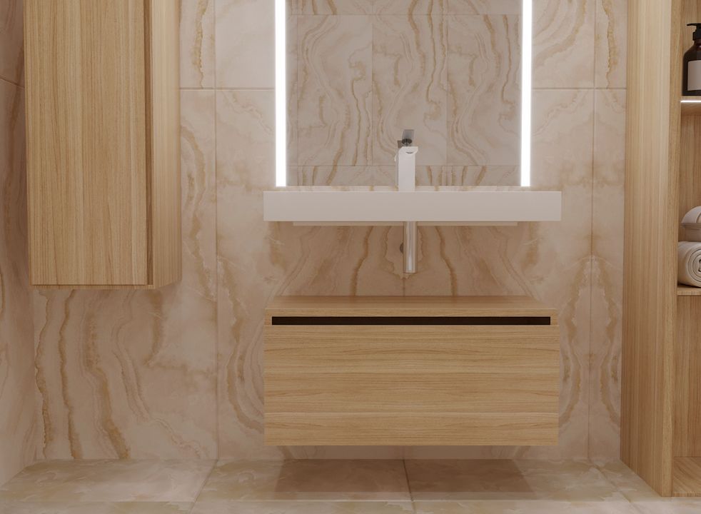 897-080-L Boheme Ящик под столешницу 80см LIGHT OAK VALLESSI UNO-S
