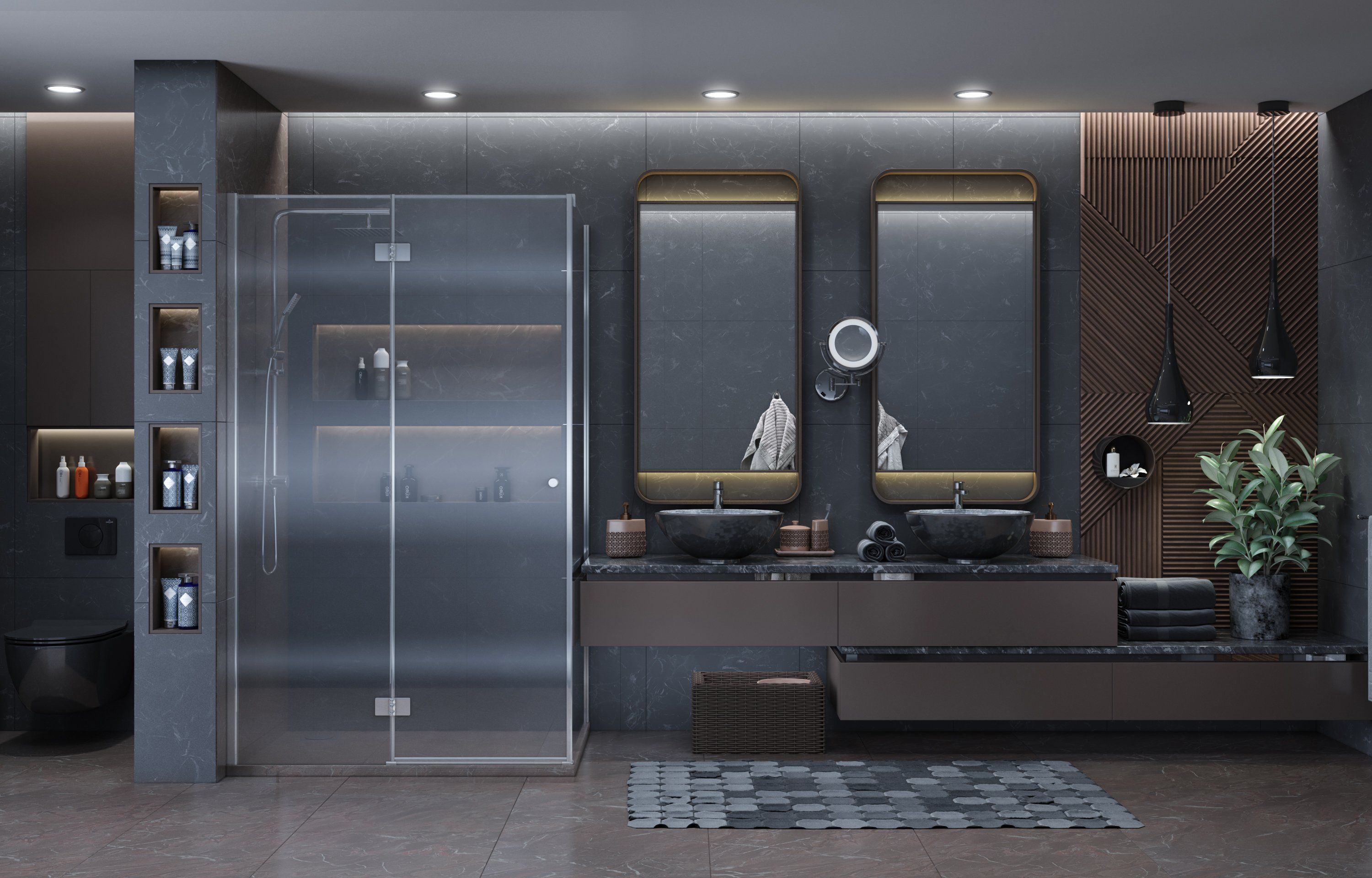 Душ. ограждение Ambassador Diamond 12011108L (1200x900x2000), 1 место