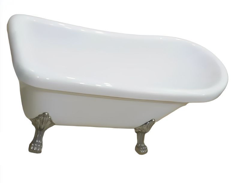 Ванна VITO 150 акрловая отдельностоящая Ceruttispa (1550x740x750) на львиных алюминиевых хромированных лапах