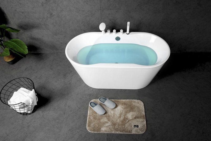 Акриловая ванна BELBAGNO BB18-NERO/BIA