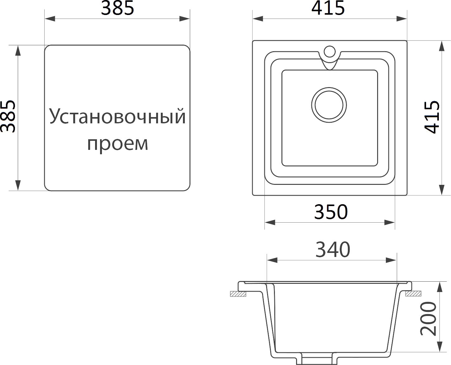 Мойка кухонная Белла BMC-42-345 шоколад