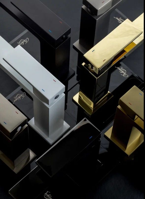 Смеситель для умывальника QUBIC Bronze
