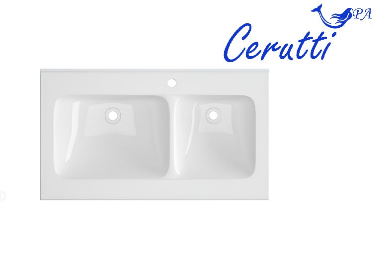 Раковина Double SANDRA (805х460х185) двойная накладная Ceruttispa