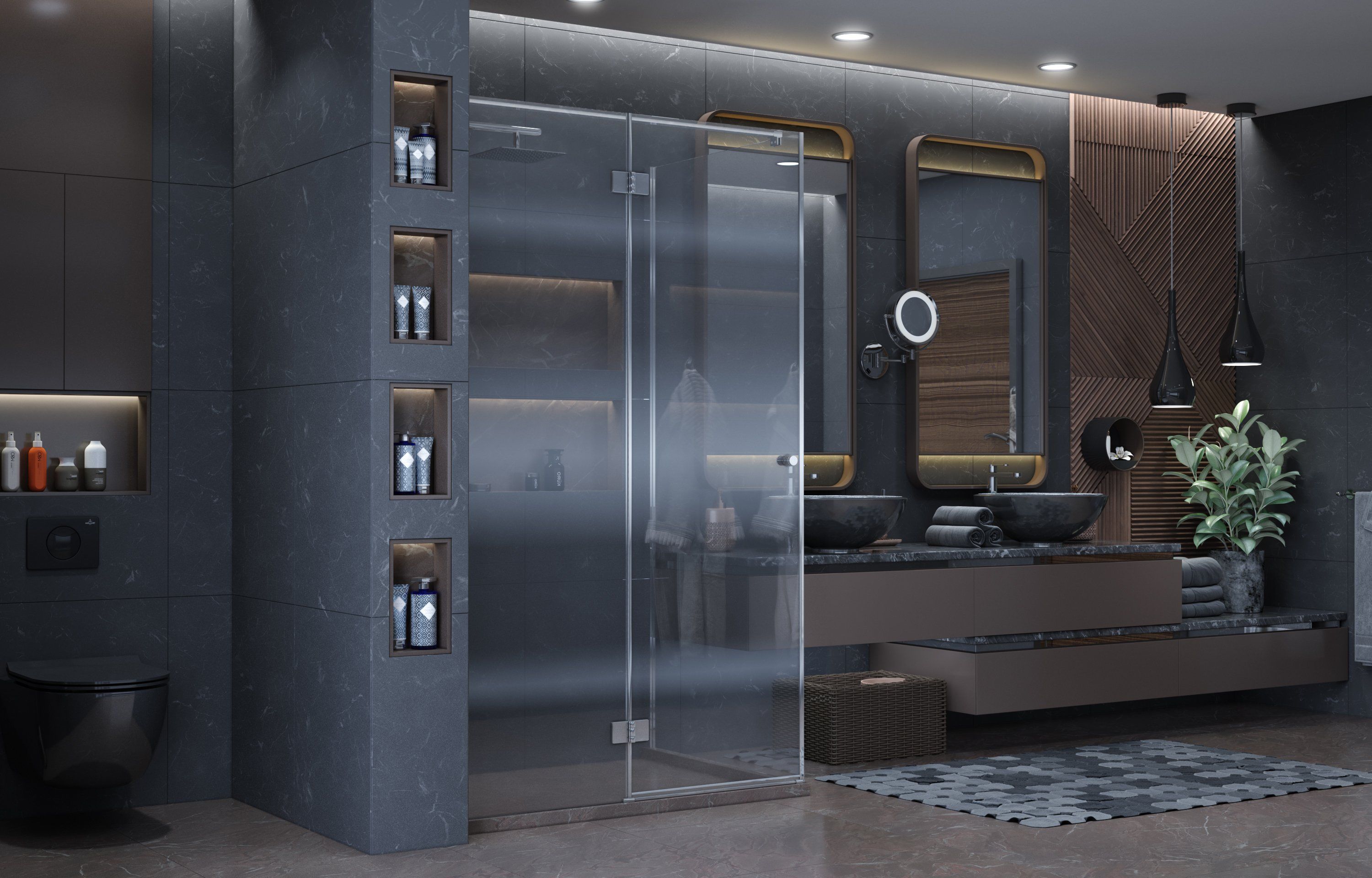 Душ. ограждение Ambassador Diamond 12011108L (1200x900x2000), 1 место