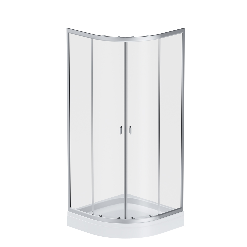 W88E-205-080MT64 X-Joy Twin Slide, Душевое ограждение c поддоном, 80x80, профиль мат хром