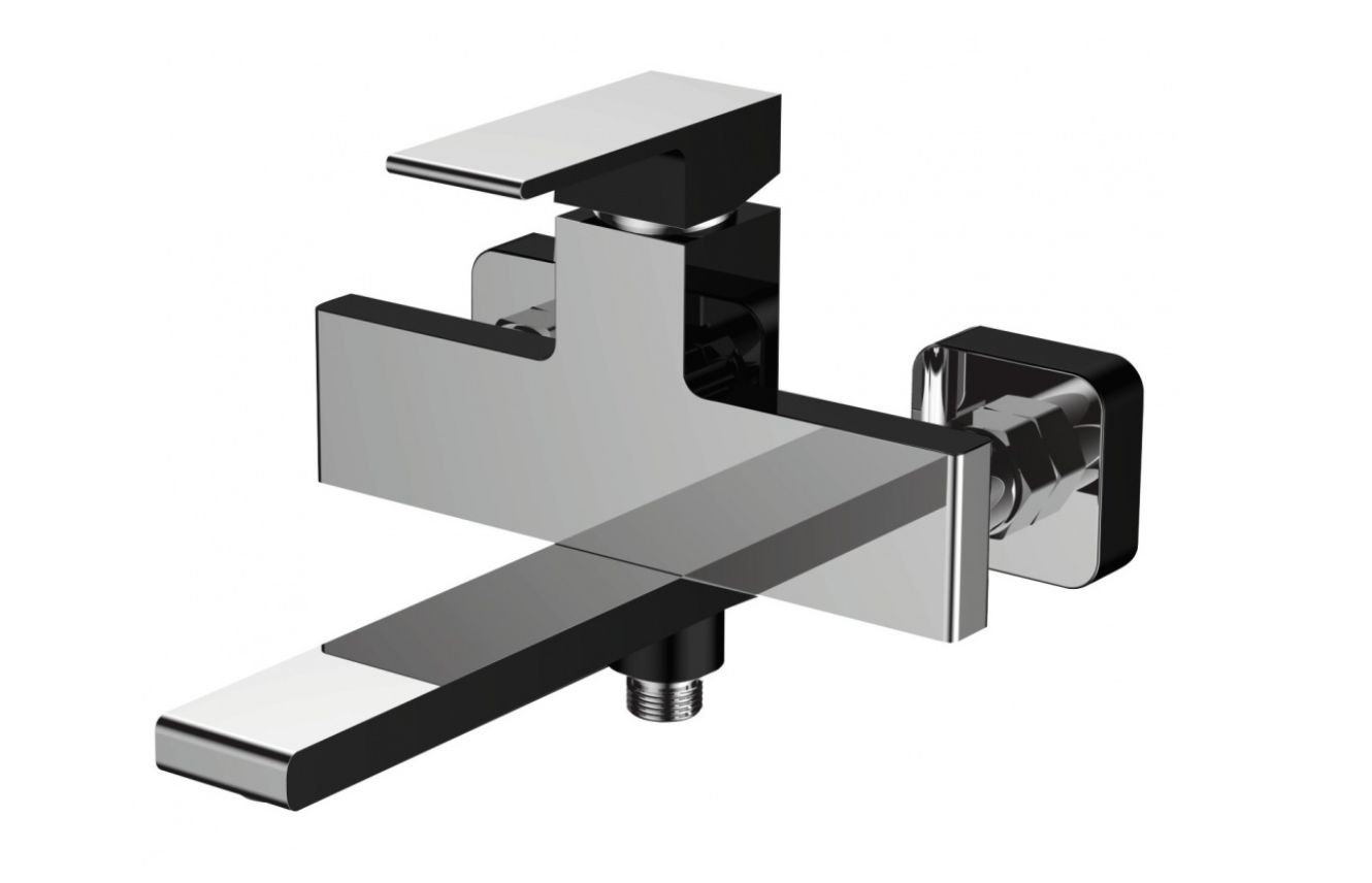 Смеситель для ванны GANZER EARL GZ28032C (хром/чёрный)