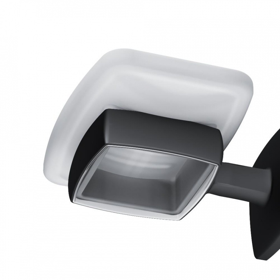 A50A34222 Inspire V2.0, Стеклянная мыльница с настенным держателем, черный, шт