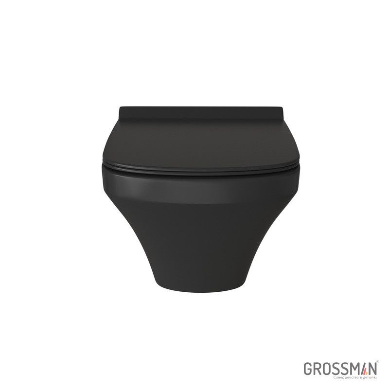 Унитаз подвесной Grossman GR-4440BMS Rimless чёрный