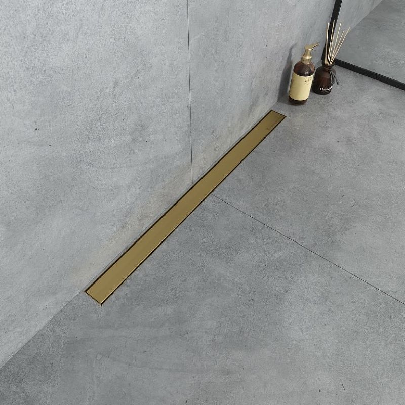 Душевой лоток Premium Linear 80см, нерж.сталь МАТ. ЗОЛОТО  DP 080 21 09 S11