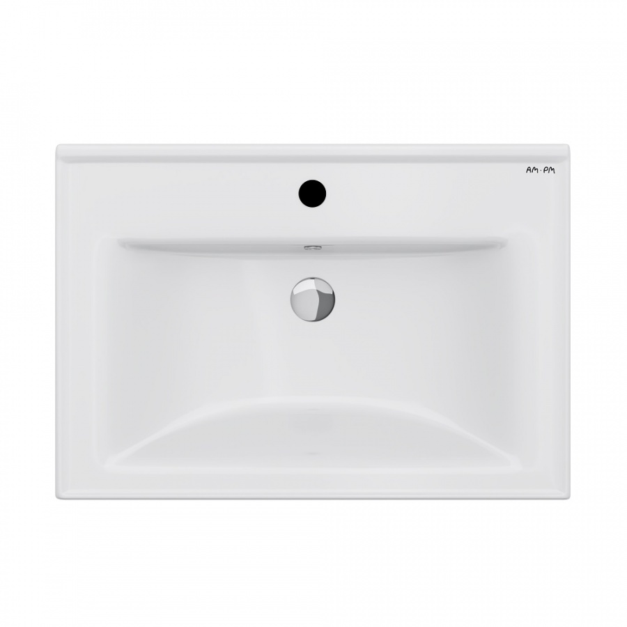 M85AWCC0652WG X-Joy, Раковина мебельная, керамическая, 65 см, встроенная, цвет: белый, глянец