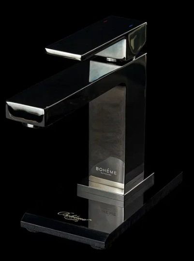 Смеситель для умывальника QUBIC Gun Metal