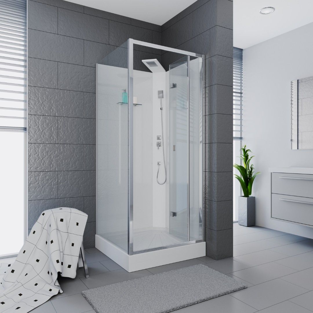 Кабина BELLA901T душевая без крыши Ceruttispa (90x90x215-225)