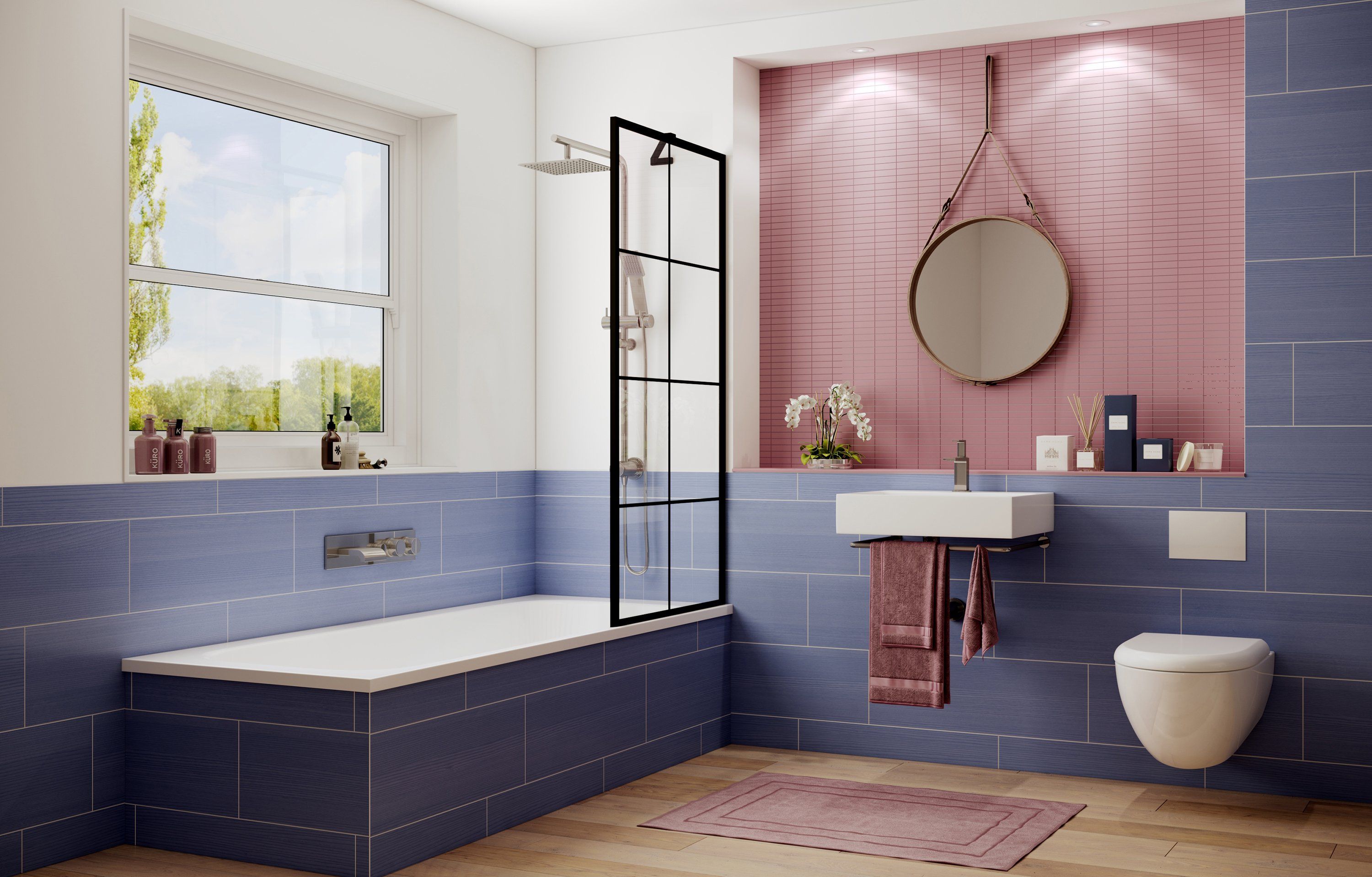 Шторка для ванны Ambassador Bath Screens 16041208 (700x1400), 1 место