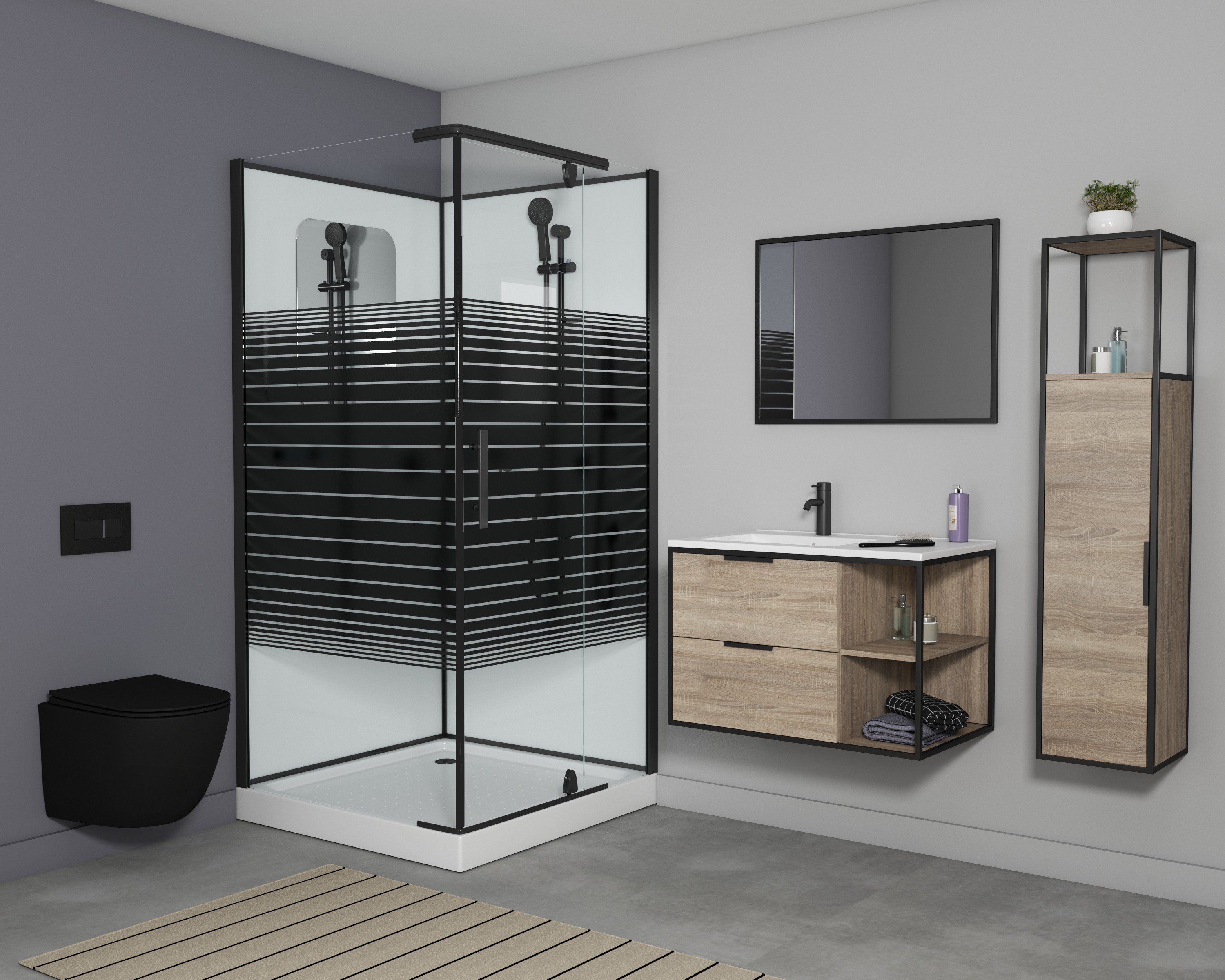 Душ.каб. GR270QR (100*100*205) GROSSMAN Classic 4 места