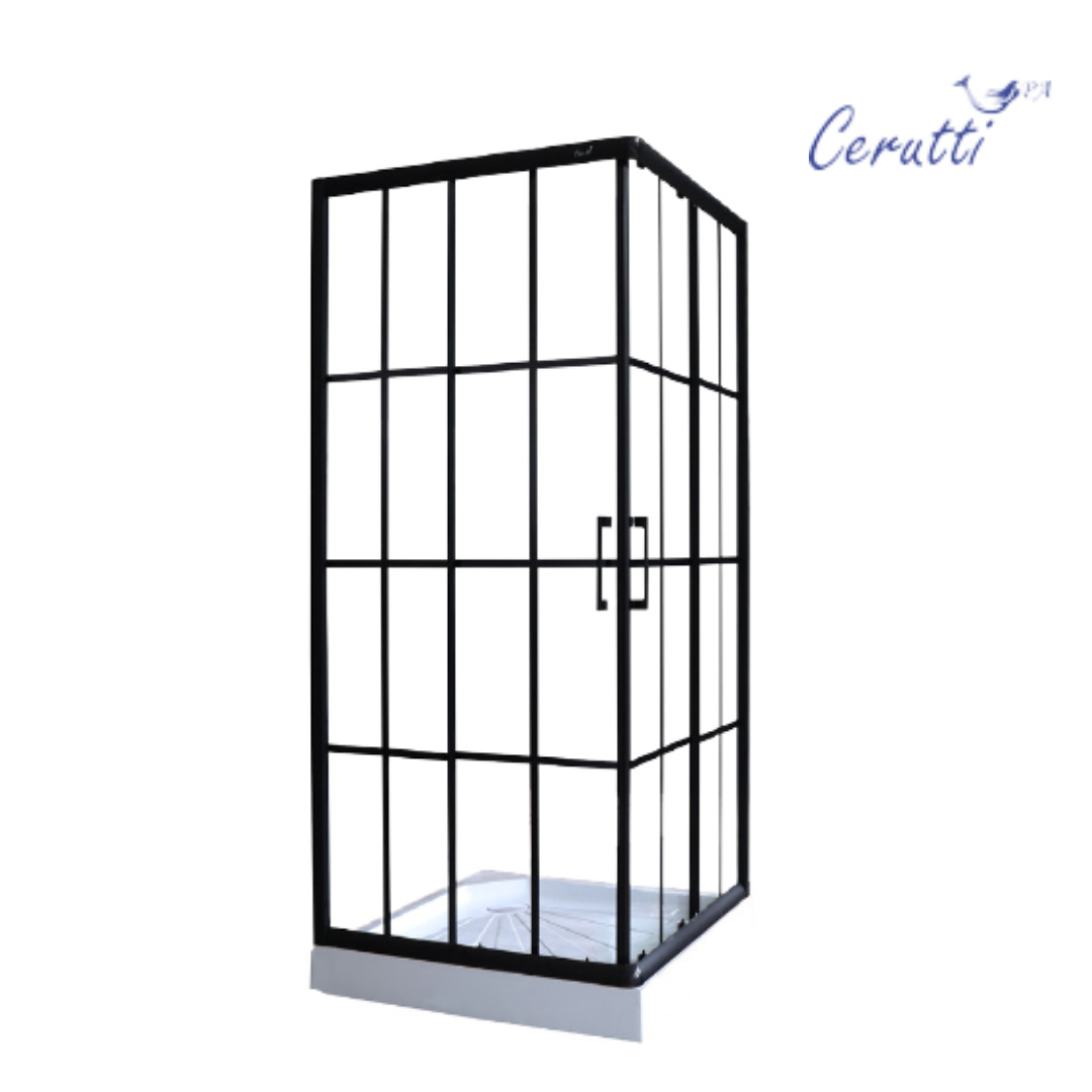 Стеклянное Ограждение MUZA90 душевое Ceruttispa без поддона (90x90x195)