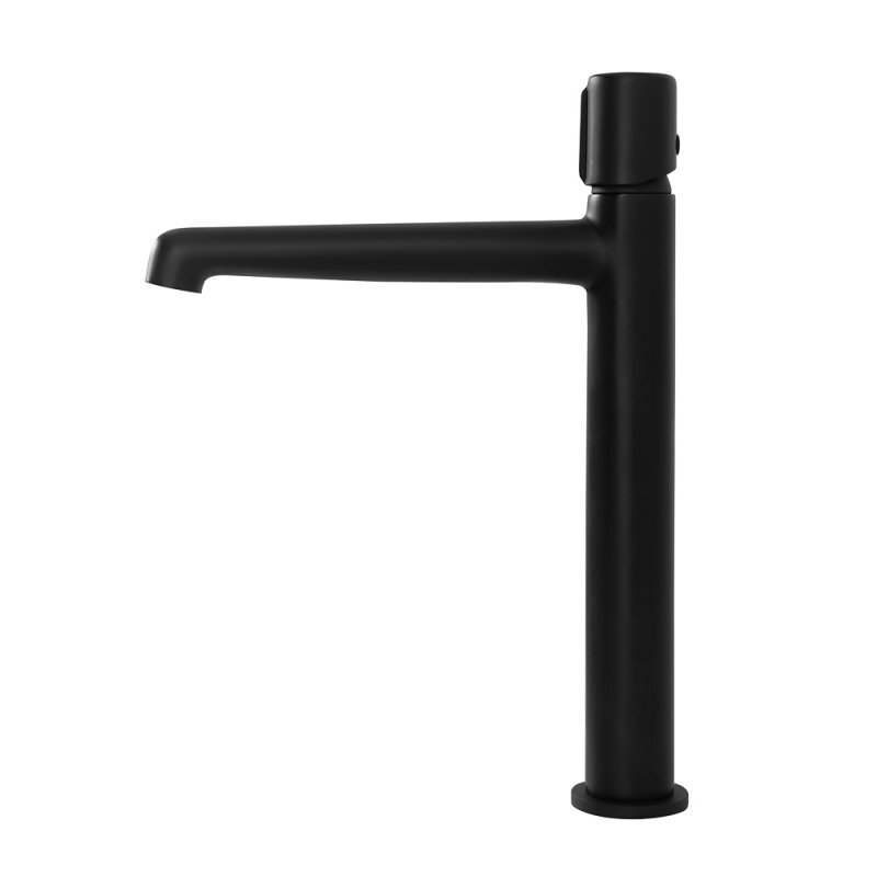 Смеситель для накладных раковин без донного клапана, чёрный Belbagno UNO-LMC-NERO-W0
