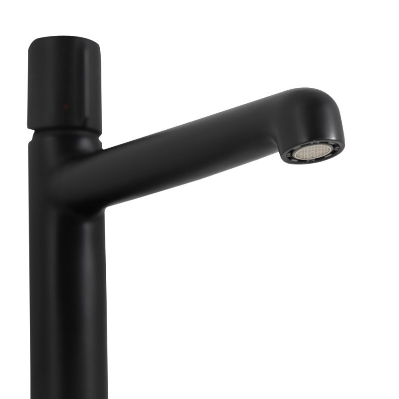Смеситель для накладных раковин без донного клапана, чёрный Belbagno UNO-LMC-NERO-W0