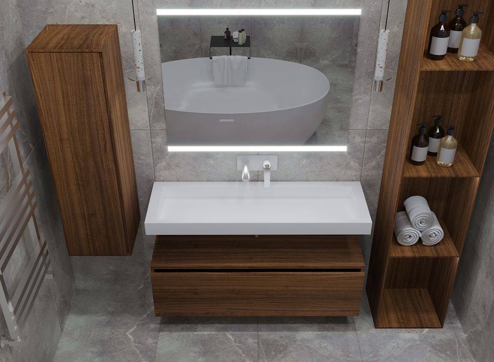 897-120-D Boheme Ящик под столешницу 120см DARK OAK VALLESSI UNO-S