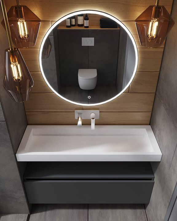 859-120-1 Boheme Столешница моноблок FLAT 120см под один сифон