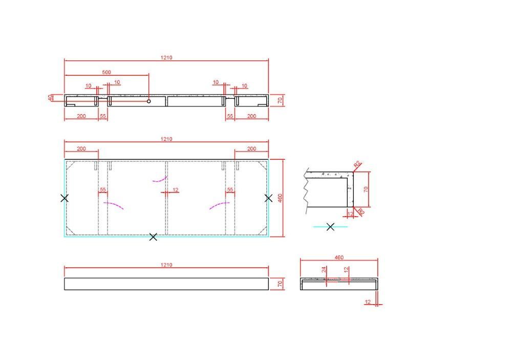 869-120-CLCT Boheme Столешница прямая FLAT CALACATTA 1210*460*70