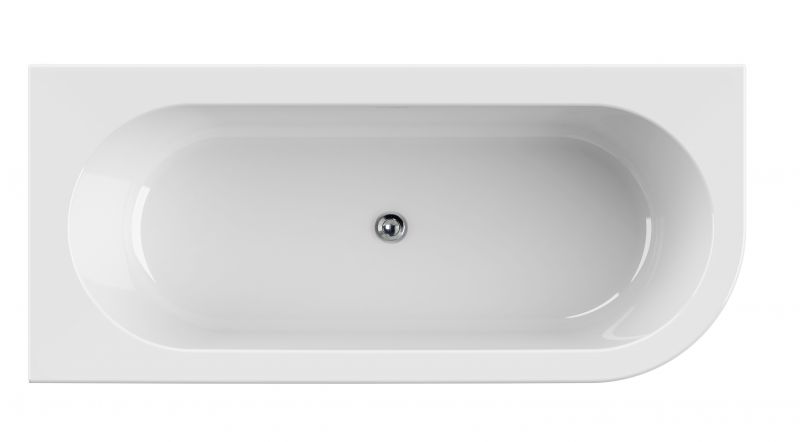 Акриловая ванна угловая левосторонняя, CEZARES SLIM CORNER-180-80-44-L-W37