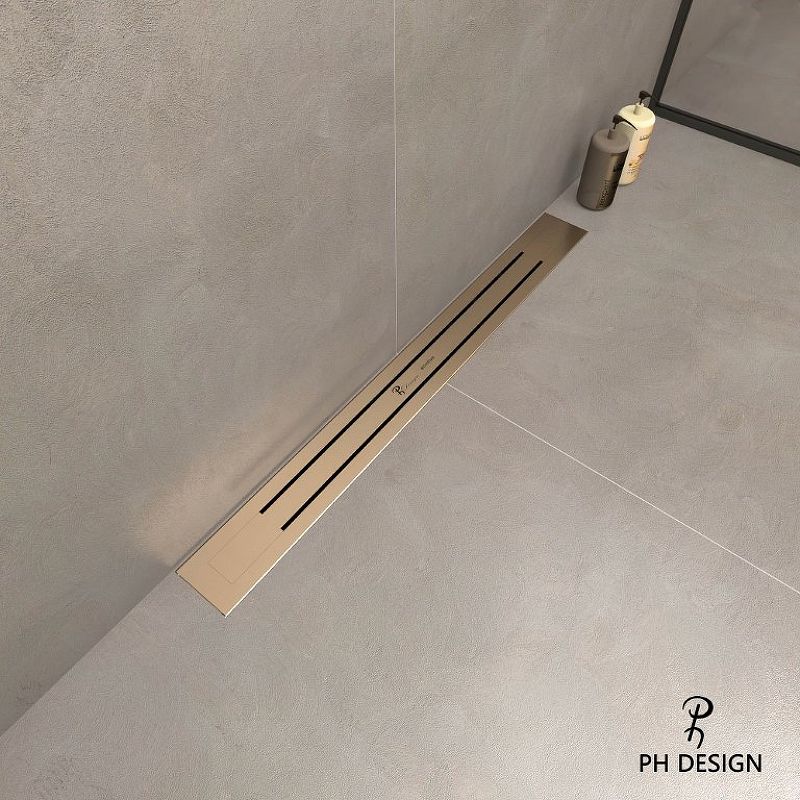 Душевой лоток Premium Trendy 80см, нерж.сталь МАТ. ЗОЛОТО   DP 080 21 09 S11