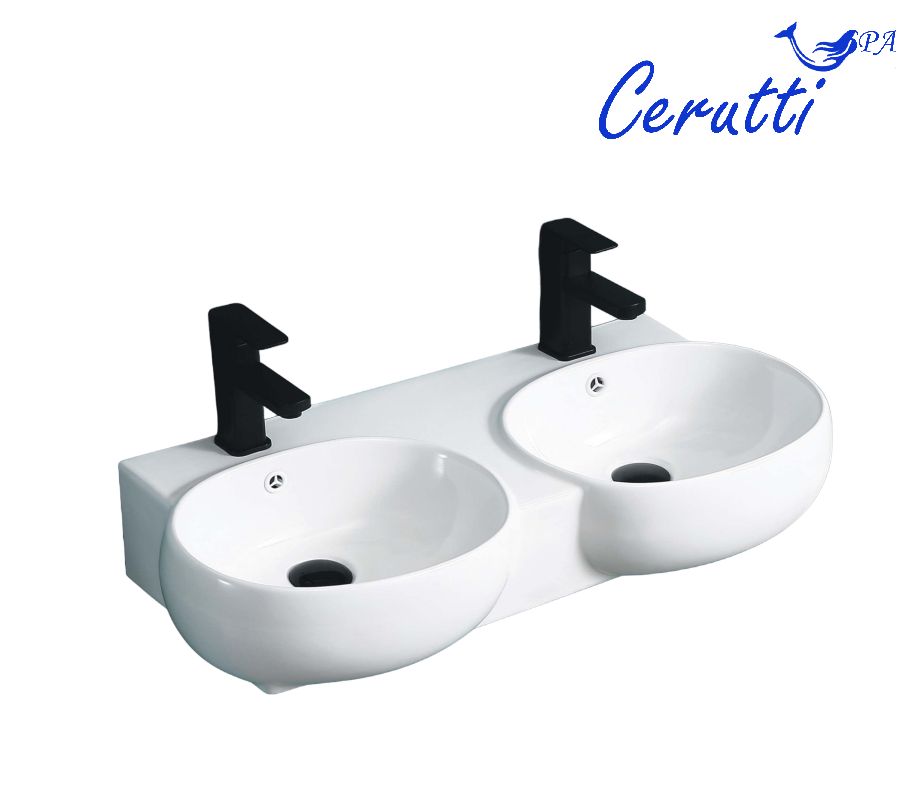 Раковина Double VIVA (805х385х175) двойная накладная Ceruttispa
