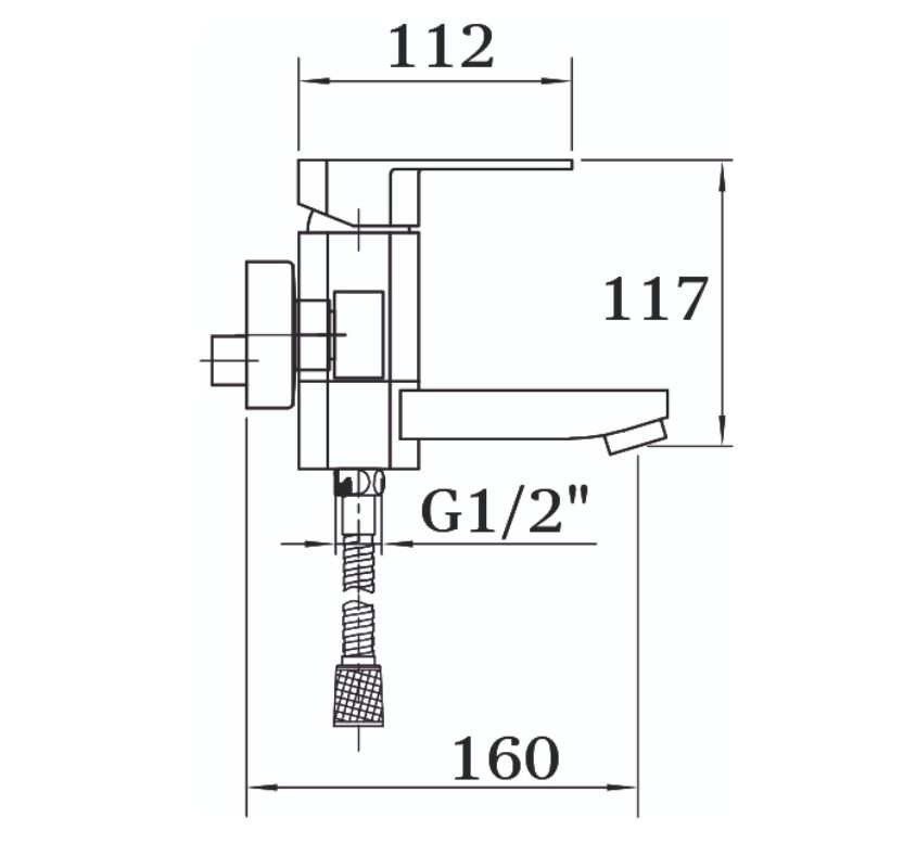 Смеситель  для ванны Ganzer Bolder GZ06031E