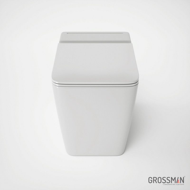 Унитаз GR-PR5501 impuls (570*360*450) БЕЛЫЙ приставной с тонкой крышкой, 1 место