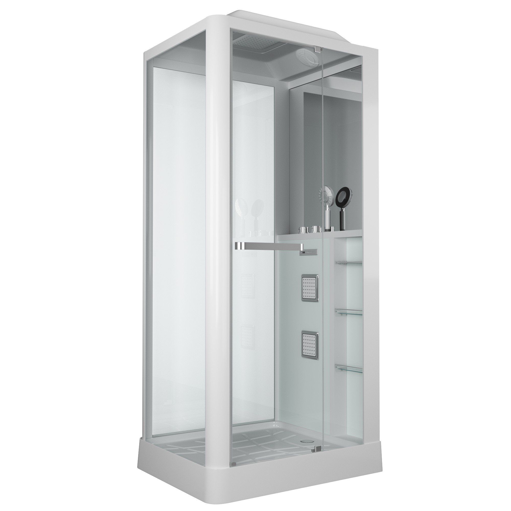 Душ.каб. GR122 (80x100x225) GROSSMAN 3 места
