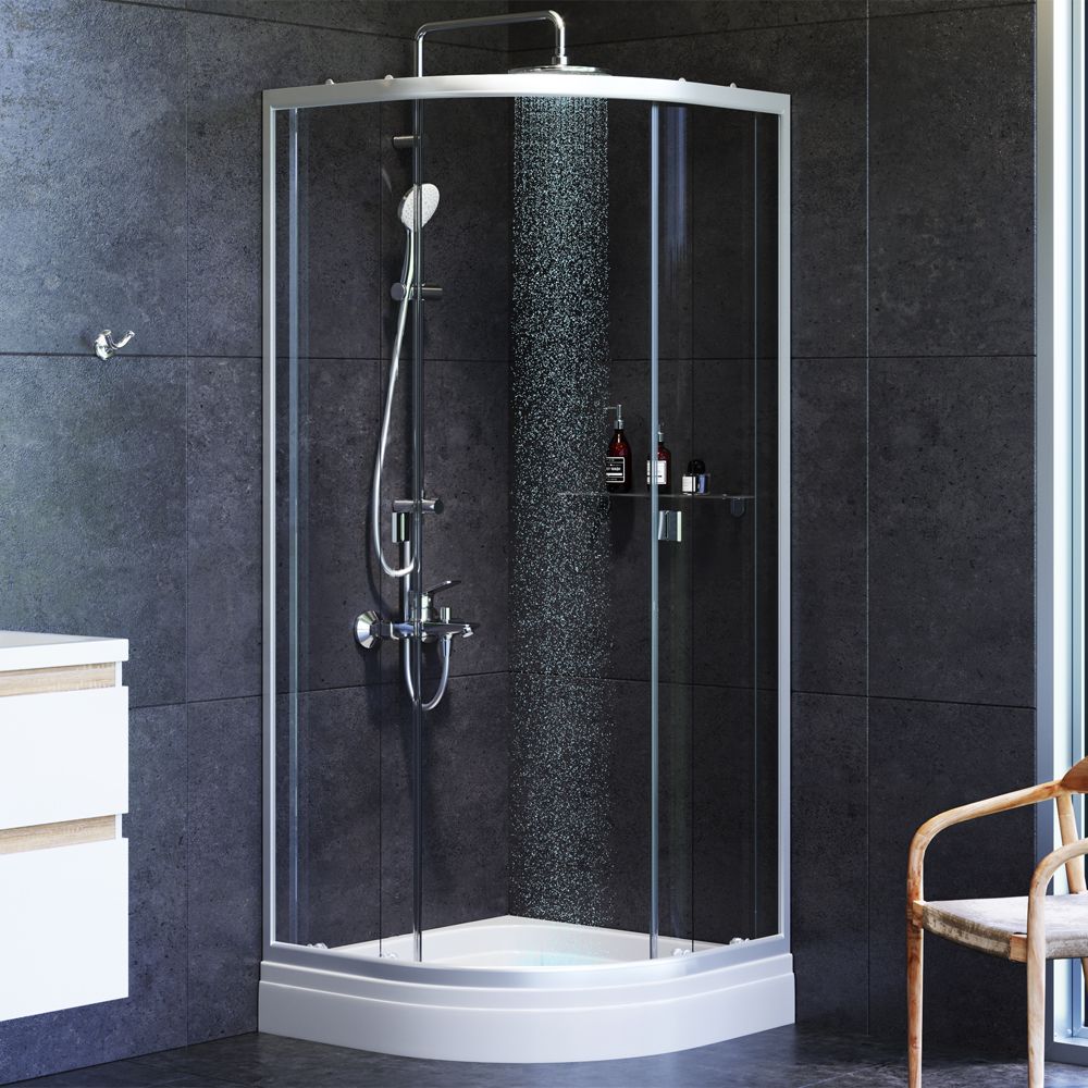 W88G-205-080MT64 X-Joy Twin Slide, Душевое ограждение без поддона, 80x80, профиль мат хром