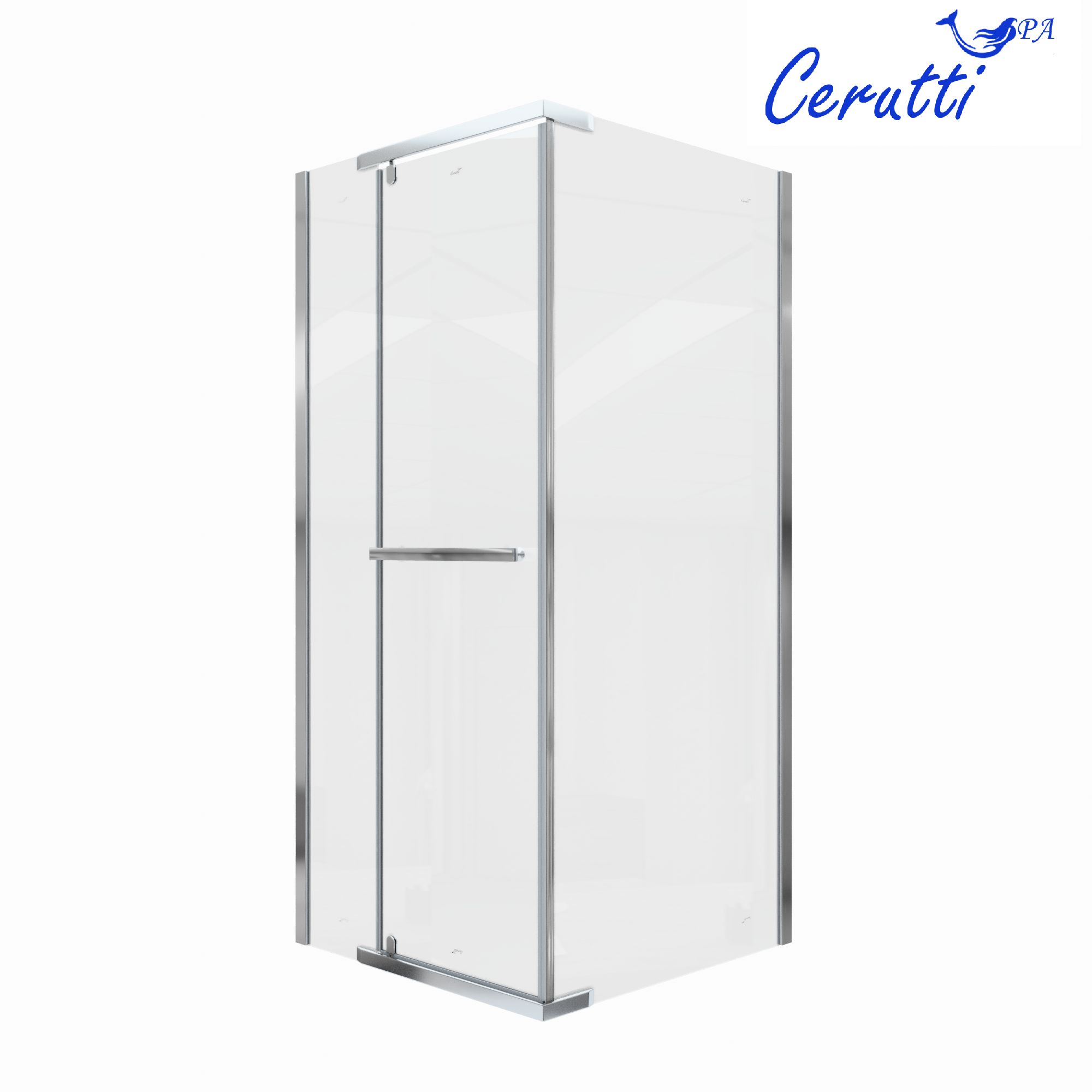 Стеклянное Ограждение MIMI ZQ91T душевое Ceruttispa без поддона (90x90x195)